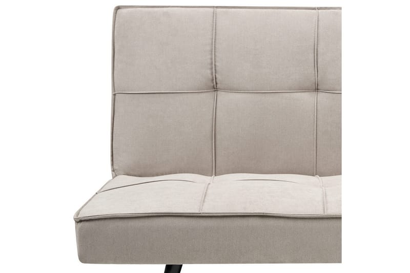3-sitssoffa Beliani Hasle Beige, svart Beige, Black - Møbler - Sofaer - Sovesofaer - 3 seters sovesofa