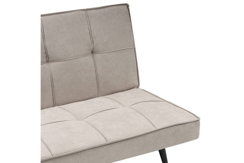 3-sitssoffa Beliani Hasle Beige, svart Beige, Black - Møbler - Sofaer - Sovesofaer - 3 seters sovesofa