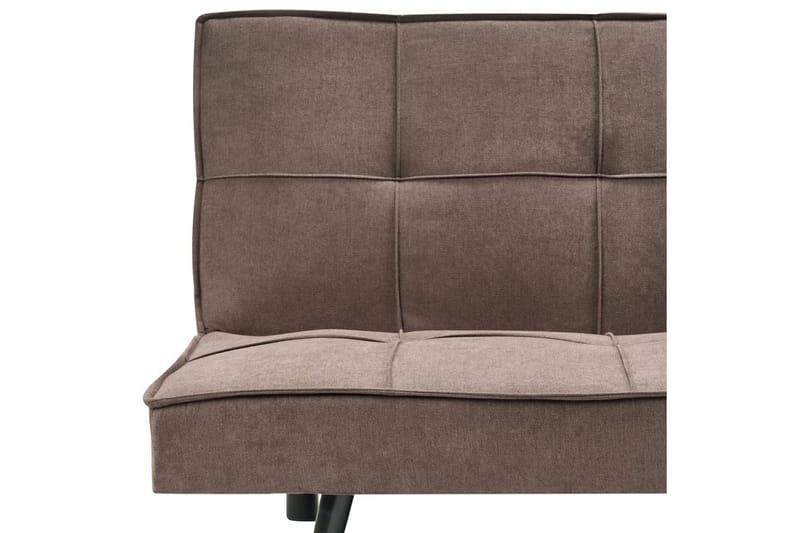 3-sitssoffa Beliani Hasle Beige, svart Brown, Black - Møbler - Sofaer - Sovesofaer - 3 seters sovesofa