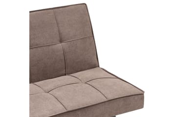 3-sitssoffa Beliani Hasle Beige, svart Brown, Black - Møbler - Sofaer - Sovesofaer - 3 seters sovesofa