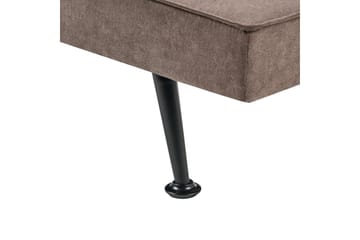 3-sitssoffa Beliani Hasle Beige, svart Brown, Black - Møbler - Sofaer - Sovesofaer - 3 seters sovesofa