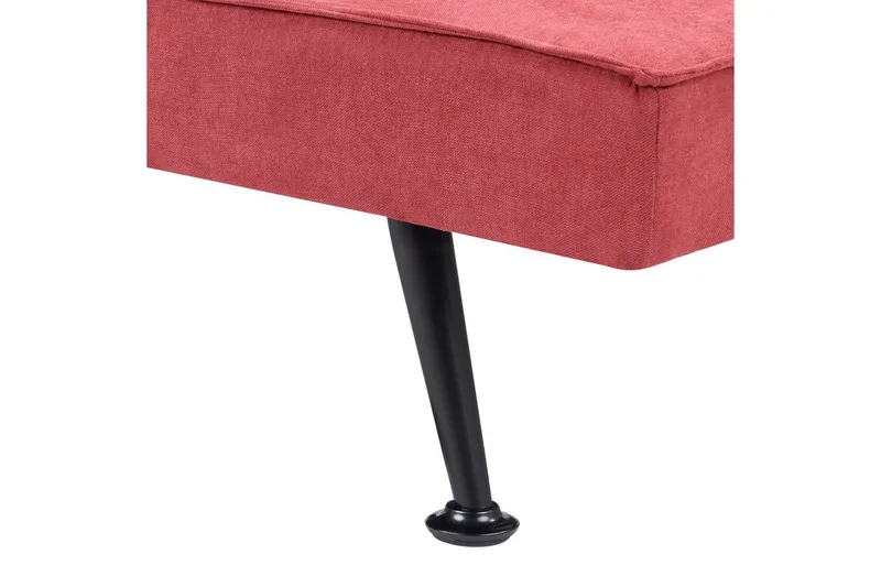 3-sitssoffa Beliani Hasle Beige, svart Pink - Rosa - Møbler - Sofaer - Sovesofaer - 3 seters sovesofa