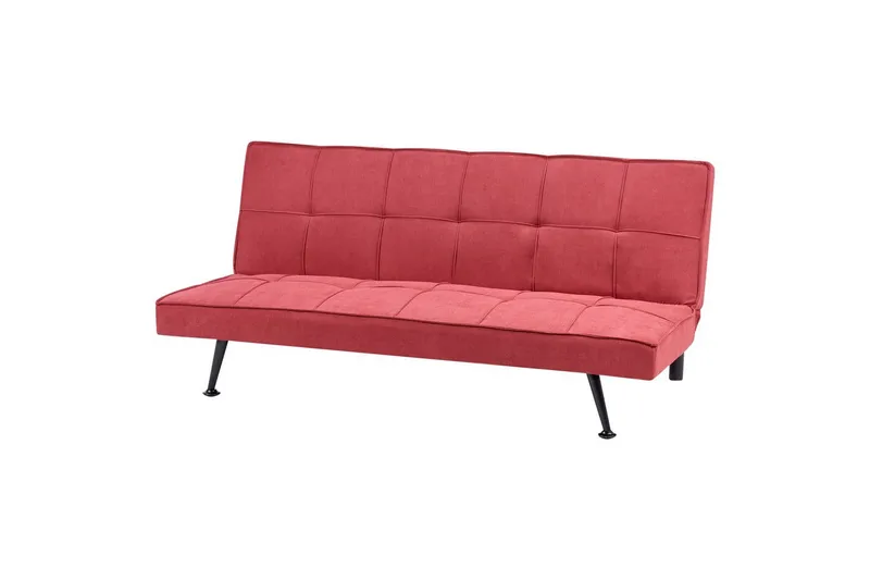 3-sitssoffa Beliani Hasle Beige, svart Pink - Rosa - Møbler - Sofaer - Sovesofaer - 3 seters sovesofa