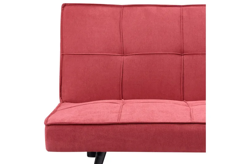 3-sitssoffa Beliani Hasle Beige, svart Pink - Rosa - Møbler - Sofaer - Sovesofaer - 3 seters sovesofa
