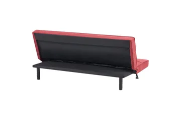 3-sitssoffa Beliani Hasle Beige, svart Pink - Rosa - Møbler - Sofaer - Sovesofaer - 3 seters sovesofa