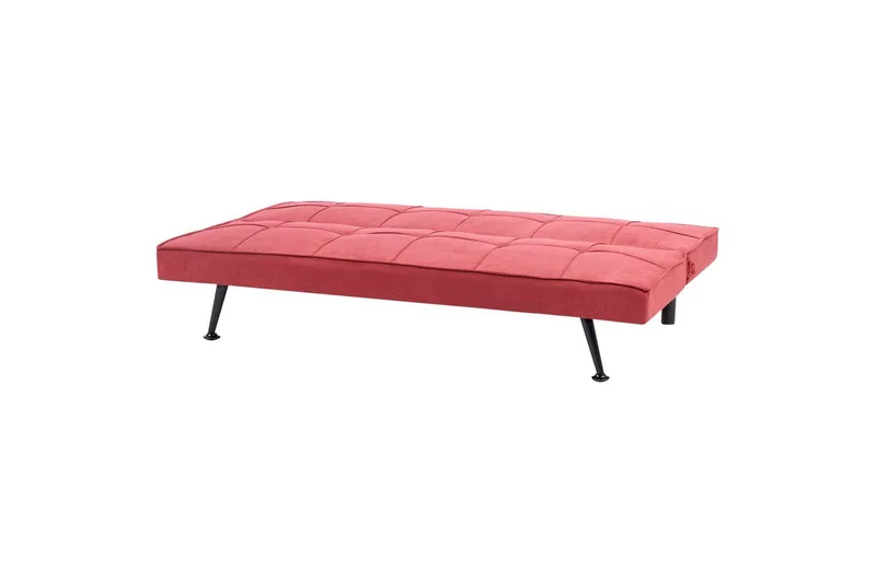 3-sitssoffa Beliani Hasle Beige, svart Pink - Rosa - Møbler - Sofaer - Sovesofaer - 3 seters sovesofa