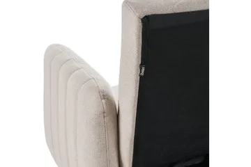 3-sitssoffa Beliani Senja Beige, mörkt trä, guld Beige||Dark colored wood||GOLD - Møbler - Sofaer - Sovesofaer - 3 seters sovesofa