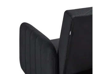 3-sitssoffa Beliani Senja Beige, mörkt trä, guld Black||Dark colored wood||GOLD - Møbler - Sofaer - Sovesofaer - 3 seters sovesofa