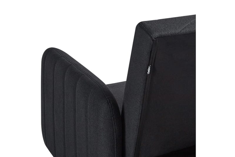 3-sitssoffa Beliani Senja Beige, mörkt trä, guld Black||Dark colored wood||GOLD - Møbler - Sofaer - Sovesofaer - 3 seters sovesofa