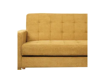 3-sitssoffa Beliani Vehkoo Grönt, ljust trä GOLD||Light colored wood - Møbler - Sofaer - Sovesofaer - 3 seters sovesofa