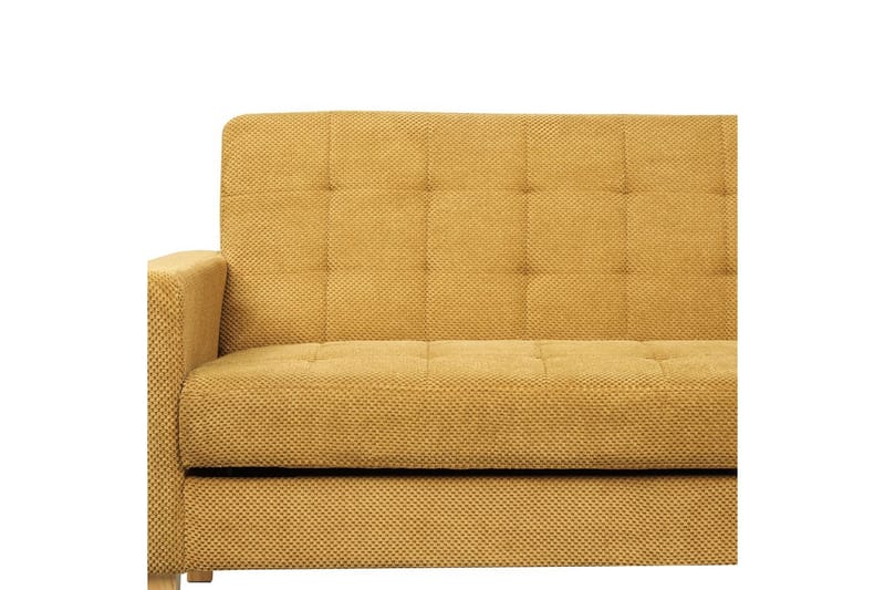 3-sitssoffa Beliani Vehkoo Grönt, ljust trä GOLD||Light colored wood - Møbler - Sofaer - Sovesofaer - 3 seters sovesofa