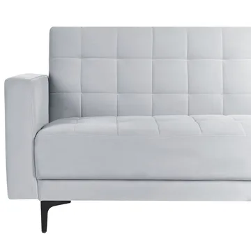 4-seter sovesofa Aberdeen - Lysegrå, svart/Venstrevendt/Fløyel - Møbler - Sofaer - Sofaer med sjeselong - 4 seters sofa med divan