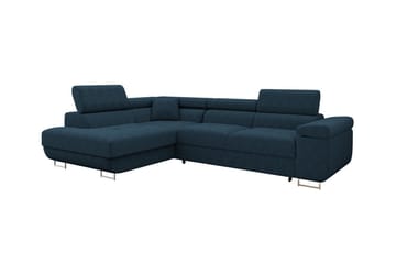 4-seters Hjørnesovesofa Kintore - Mørkeblå - Møbler - Sofaer - Sovesofaer - Langsgående sovesofa