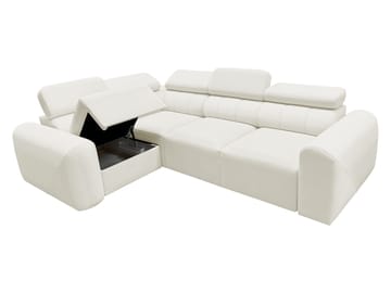 4-seters hjørnesovesofa VOLARE Velo 621 Venstrevendt - hvit - Møbler - Sofaer - Sovesofaer - Hjørnesovesofa