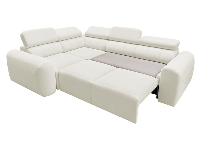 4-seters hjørnesovesofa VOLARE Velo 623 Venstrevendt - beige - Møbler - Sofaer - Sovesofaer - Hjørnesovesofa