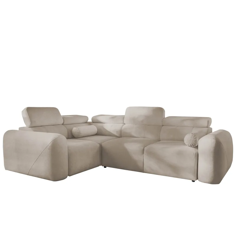 4-seters hjørnesovesofa VOLARE Velo 623 Venstrevendt - beige - Møbler - Sofaer - Sovesofaer - Hjørnesovesofa