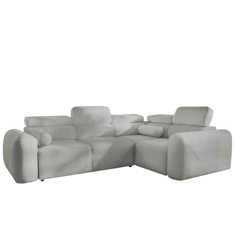 4-seters hjørnesovesofa VOLARE Velo 633 Høyrevendt - lysegrå - Møbler - Sofaer - Sovesofaer - Hjørnesovesofa