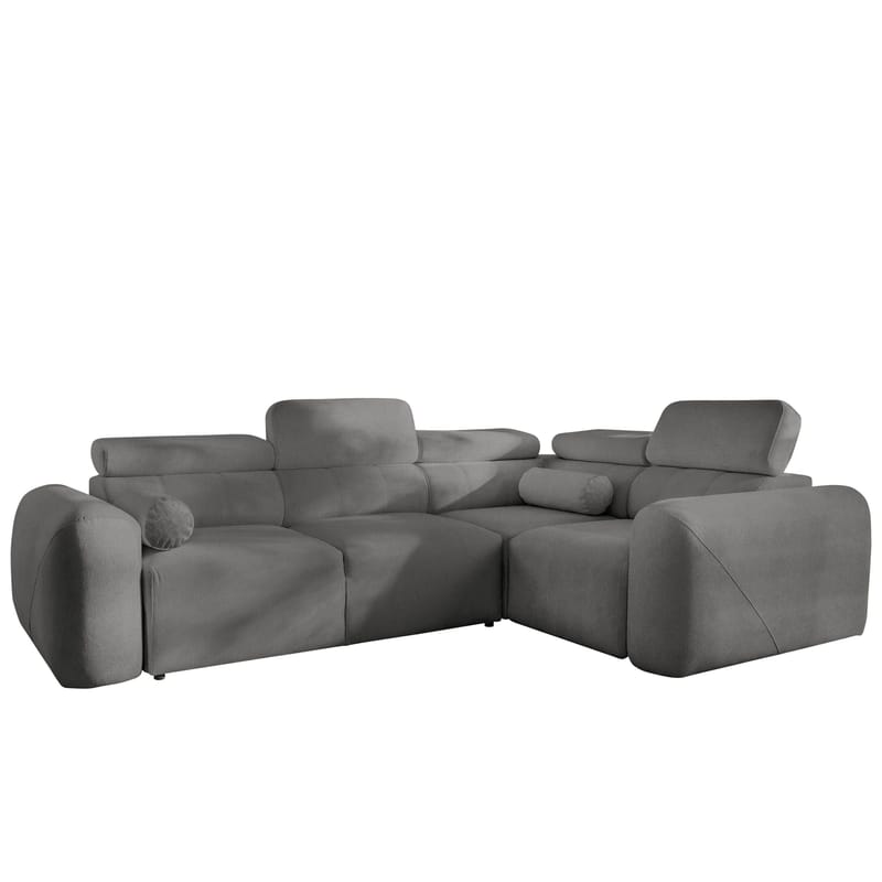 4-seters hjørnesovesofa VOLARE Velo 635 Høyrevendt - mørkegrå - Møbler - Sofaer - Sovesofaer - Hjørnesovesofa