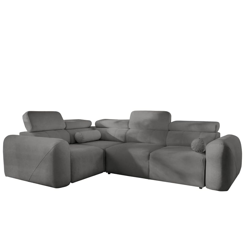4-seters hjørnesovesofa VOLARE Velo 635 Venstrevendt - mørkegrå - Møbler - Sofaer - Sovesofaer - Hjørnesovesofa