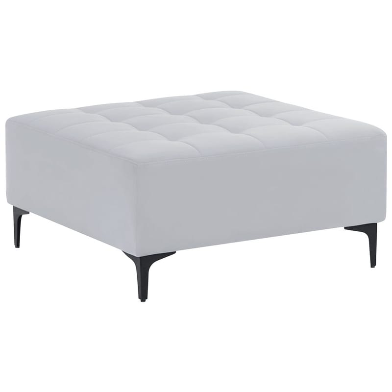 4-seters modulær sofa Aberdeen - Lysegrå, svart/Venstrevendt/Fløyel - Møbler - Sofaer - Modulsofaer - Komplett modulsofa