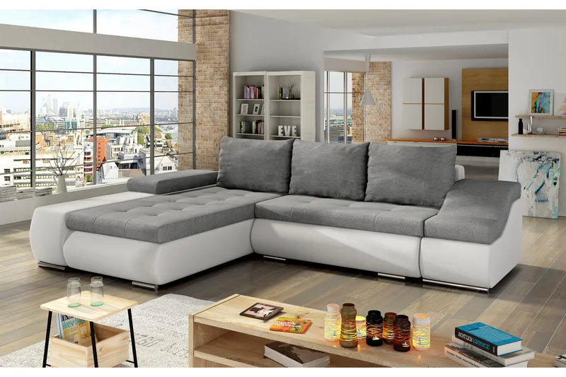 Amieva Sovesofa, Grå/Hvit
