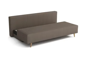 Bella Sovesofa 142x200 cm med Oppbevaring i Stoff - Grå - Møbler - Sofaer - Sovesofaer - 4 seters sovesofa