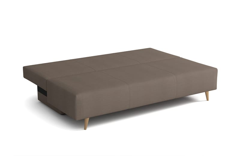 Bella Sovesofa 142x200 cm med Oppbevaring i Stoff - Grå - Møbler - Sofaer - Sovesofaer - 4 seters sovesofa