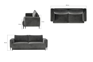 Dalia Sofa - Beige - Møbler - Sofaer - Sovesofaer - 4 seters sovesofa