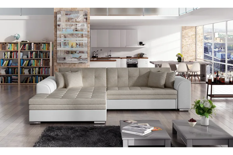 Falseti Sovesofa, Beige/Hvit