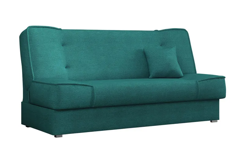 Gabi 4-seter Sovesofa 104x175 cm med Oppbevaring i Stoff, Petrolgrønn