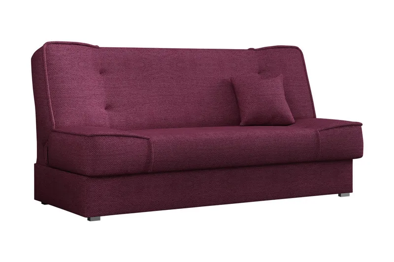 Gabi 4-seter Sovesofa 175x80x80 cm med Oppbevaring i Stoff, Lilla
