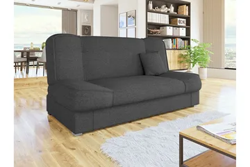 Gabi Sofa 175x80x80 cm - Svart - Møbler - Sofaer - Sovesofaer - 4 seters sovesofa