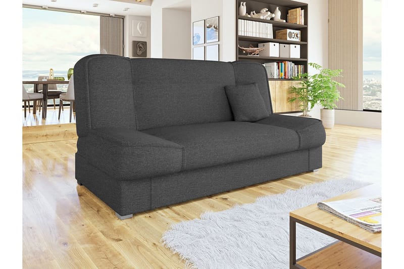 Gabi Sofa 175x80x80 cm - Svart - Møbler - Sofaer - Sovesofaer - 4 seters sovesofa