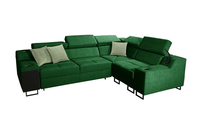 4-seters Sovesofa Høyre, Grønn