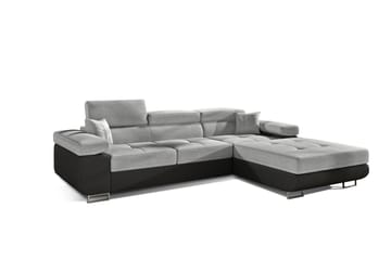 Klinka Sovesofa med Divan Høyre - Grå/Svart - Møbler - Sofaer - Sovesofaer - Sovesofa divan