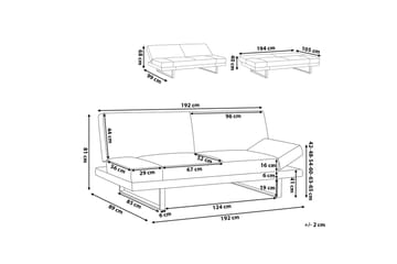 Ramsholt Sovesofa - Blå - Møbler - Sofaer - Sovesofaer - 4 seters sovesofa
