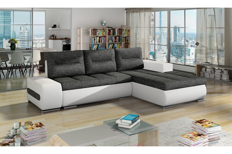Rodeche Sovesofa, Grå/Hvit