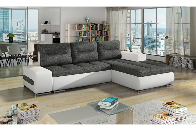 Rodeche Sovesofa, Grå/Hvit