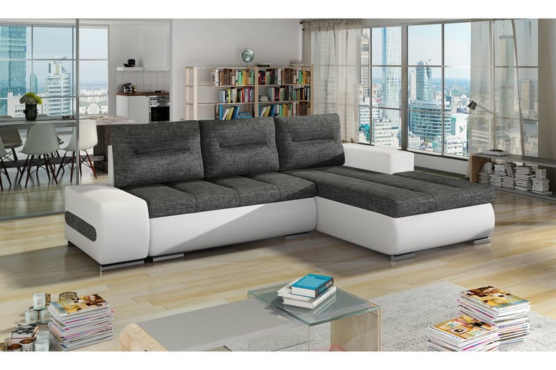 Rodeche Sovesofa, Grå/Hvit