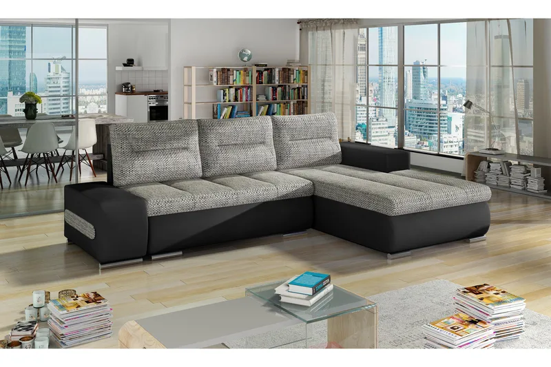 Rodeche Sovesofa, Grå/Svart