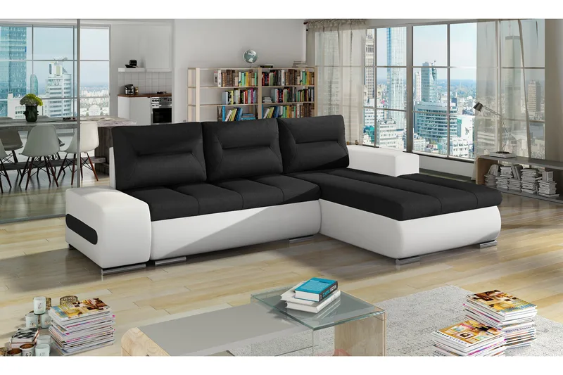 Rodeche Sovesofa, Svart/Hvit