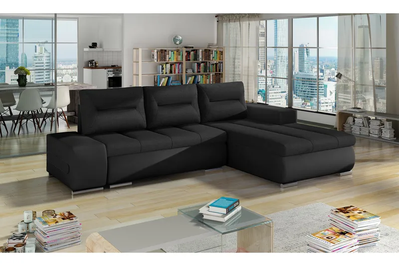 Rodeche Sovesofa, Svart/Svart
