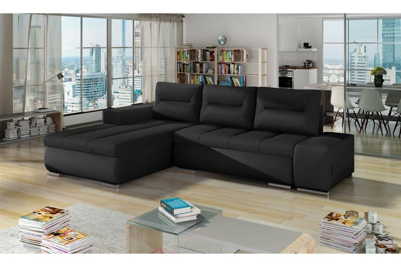 Rodeche Sovesofa, Svart/Svart