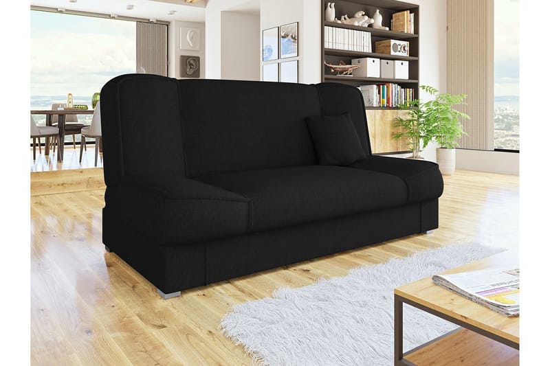 Sofa Gabi 175x80x80 cm - Svart - 4 seters sovesofa