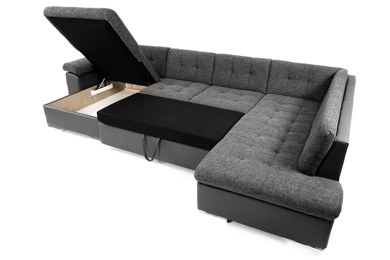 4-seters Sovesofa Venstre - Hvit - Møbler - Sofaer - Sovesofaer - Langsgående sovesofa