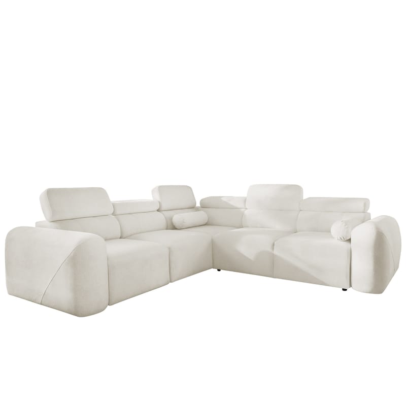5-seters hjørnesovesofa VOLARE Velo 621 Venstrevendt - hvit - Møbler - Sofaer - Sovesofaer - Hjørnesovesofa