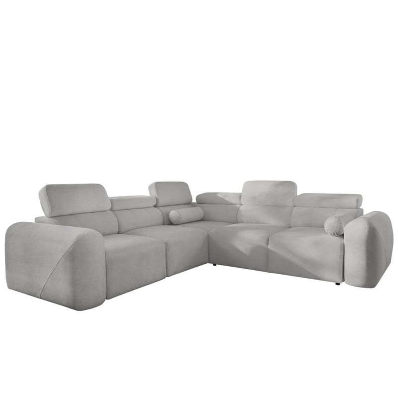 5-seters hjørnesovesofa VOLARE Velo 633 Venstrevendt - lysegrå - Møbler - Sofaer - Sovesofaer - Hjørnesovesofa