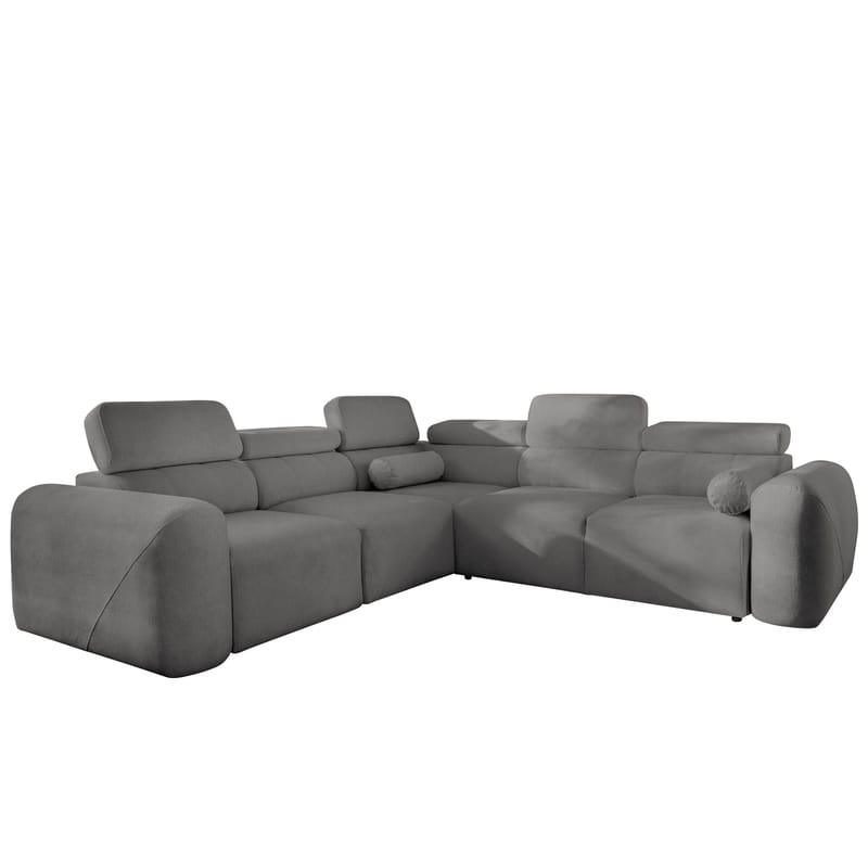 5-seters hjørnesovesofa VOLARE Velo 635 Venstrevendt - mørkegrå - Møbler - Sofaer - Sovesofaer - Hjørnesovesofa