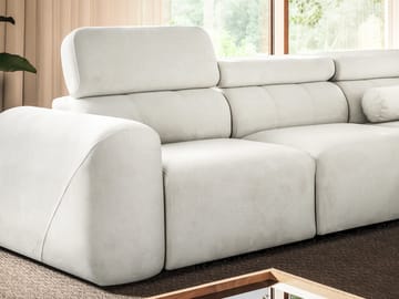 5-seters hjørnesovesofa VOLARE Velo 636 Venstrevendt - svart - Møbler - Sofaer - Sovesofaer - Hjørnesovesofa