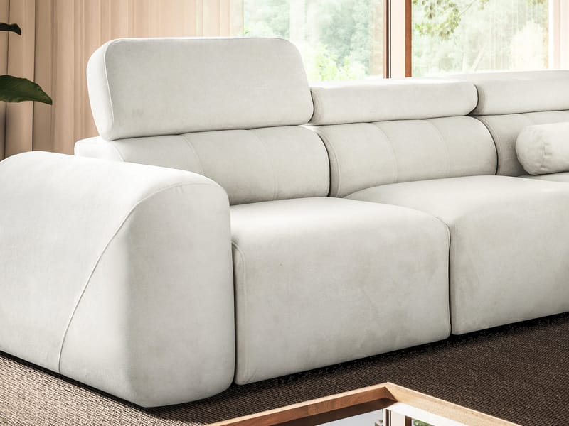 5-seters hjørnesovesofa VOLARE Velo 636 Venstrevendt - svart - Møbler - Sofaer - Sovesofaer - Hjørnesovesofa